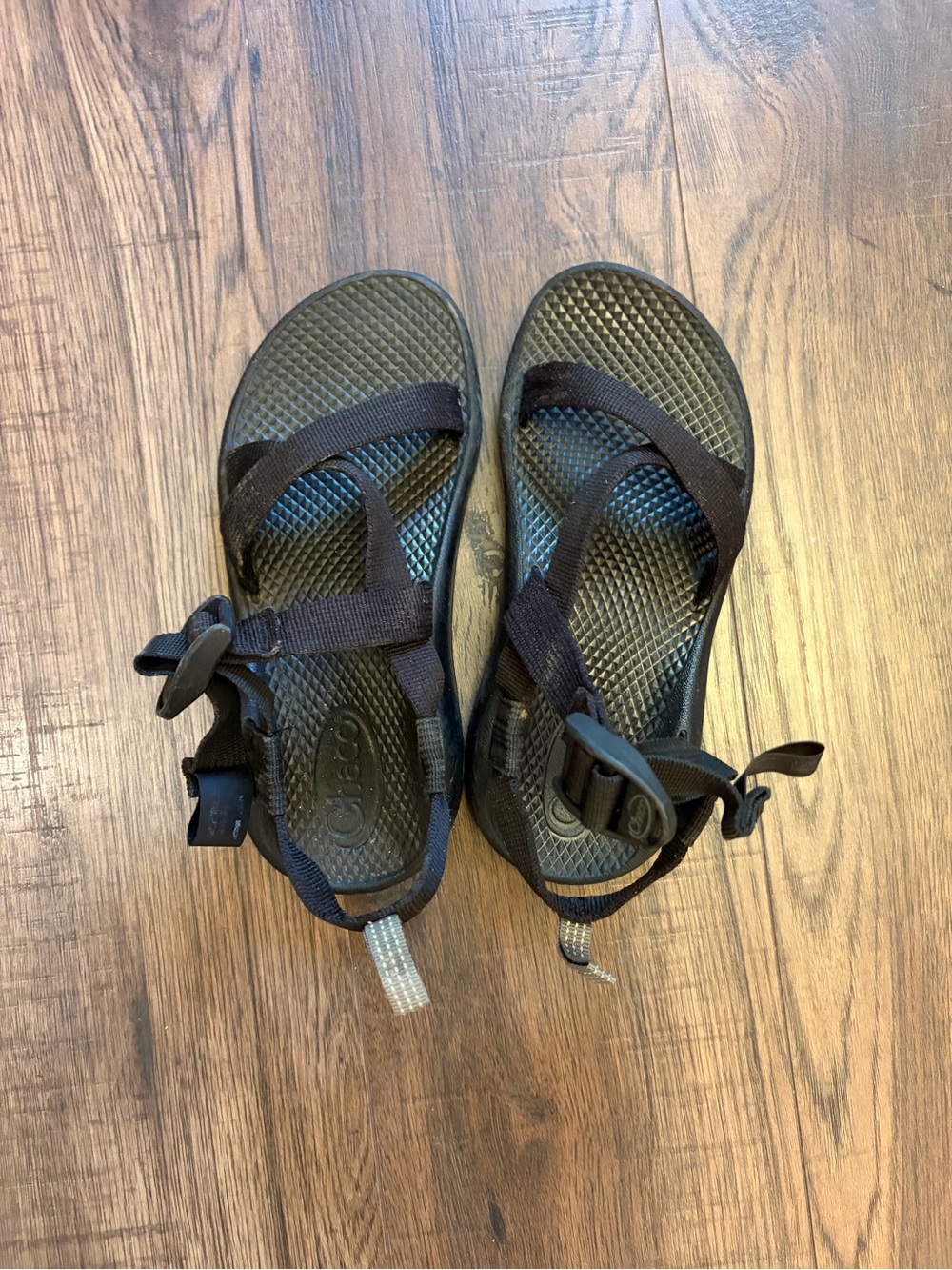 Chaco Kids Size 12 Black Adjustable Strap Sandals